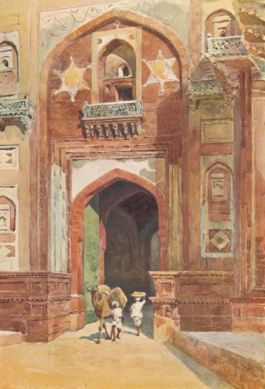 Agra Fort - Innerhalb des Delhi-Tors, ca. 1880-1905 von Alexander Henry Hallam Murray