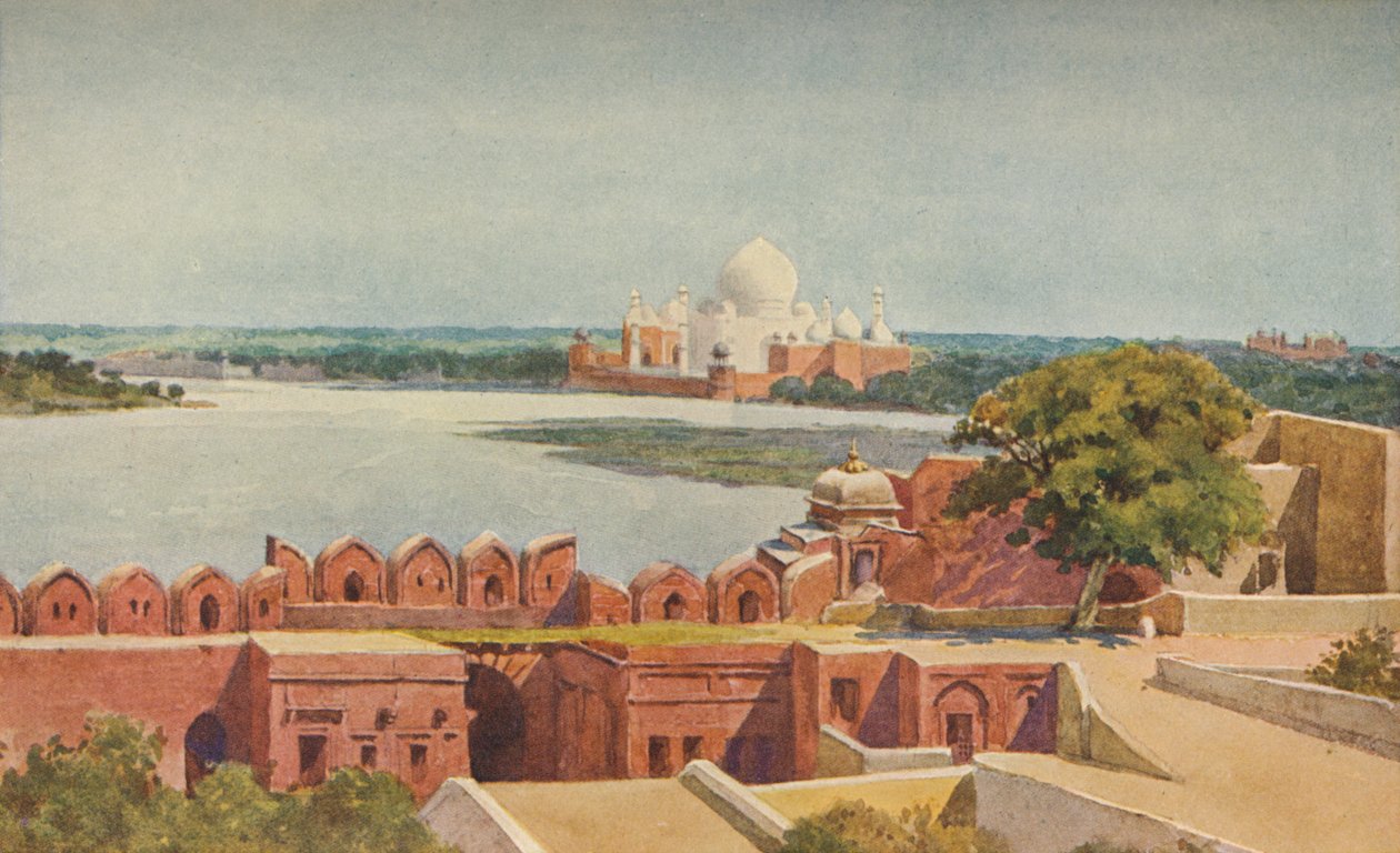 Das Taj vom Fort, Agra, ca. 1880-1905 von Alexander Henry Hallam Murray