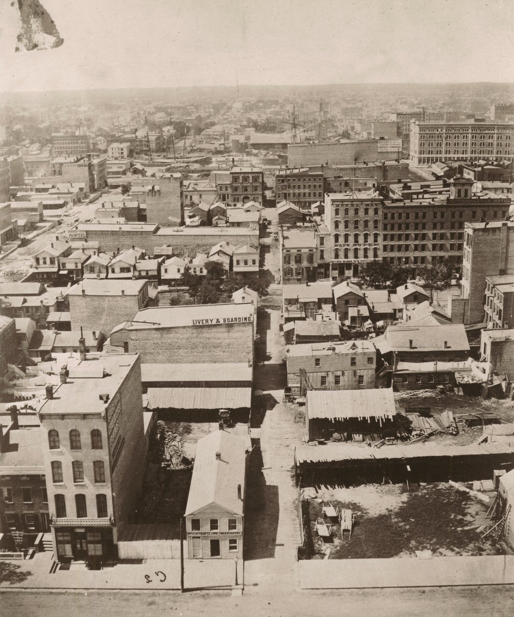 Blick nach Westen vom Kuppel des Gerichtsgebäudes in Chicago von Alexander Hesler
