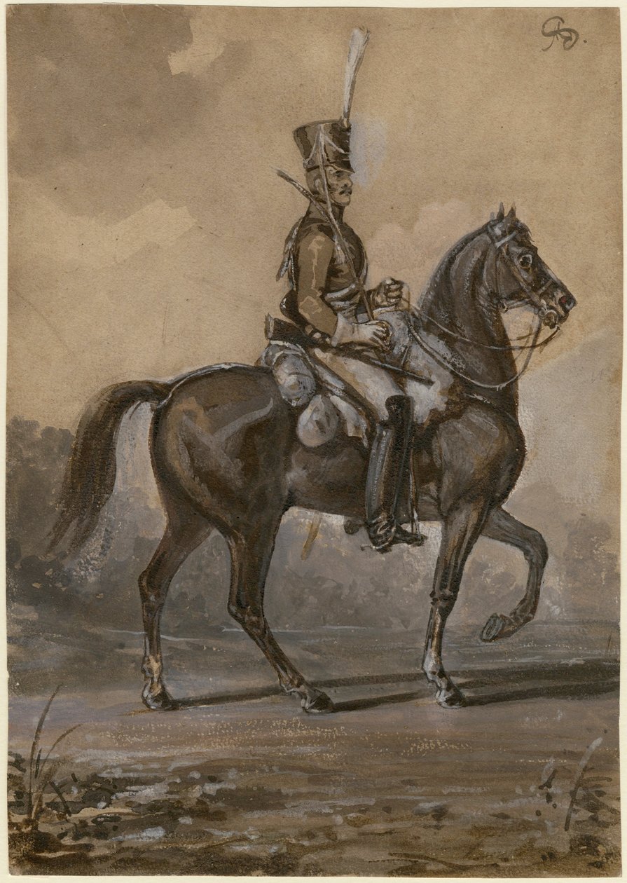 Russischer Dragoner von Alexander Ivanovich Sauerweid