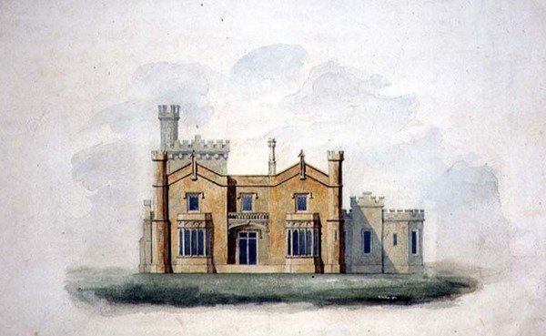 Entwurf für Lyndhurst House in Terry Town, New York von Alexander Jackson (attr. to) Davis