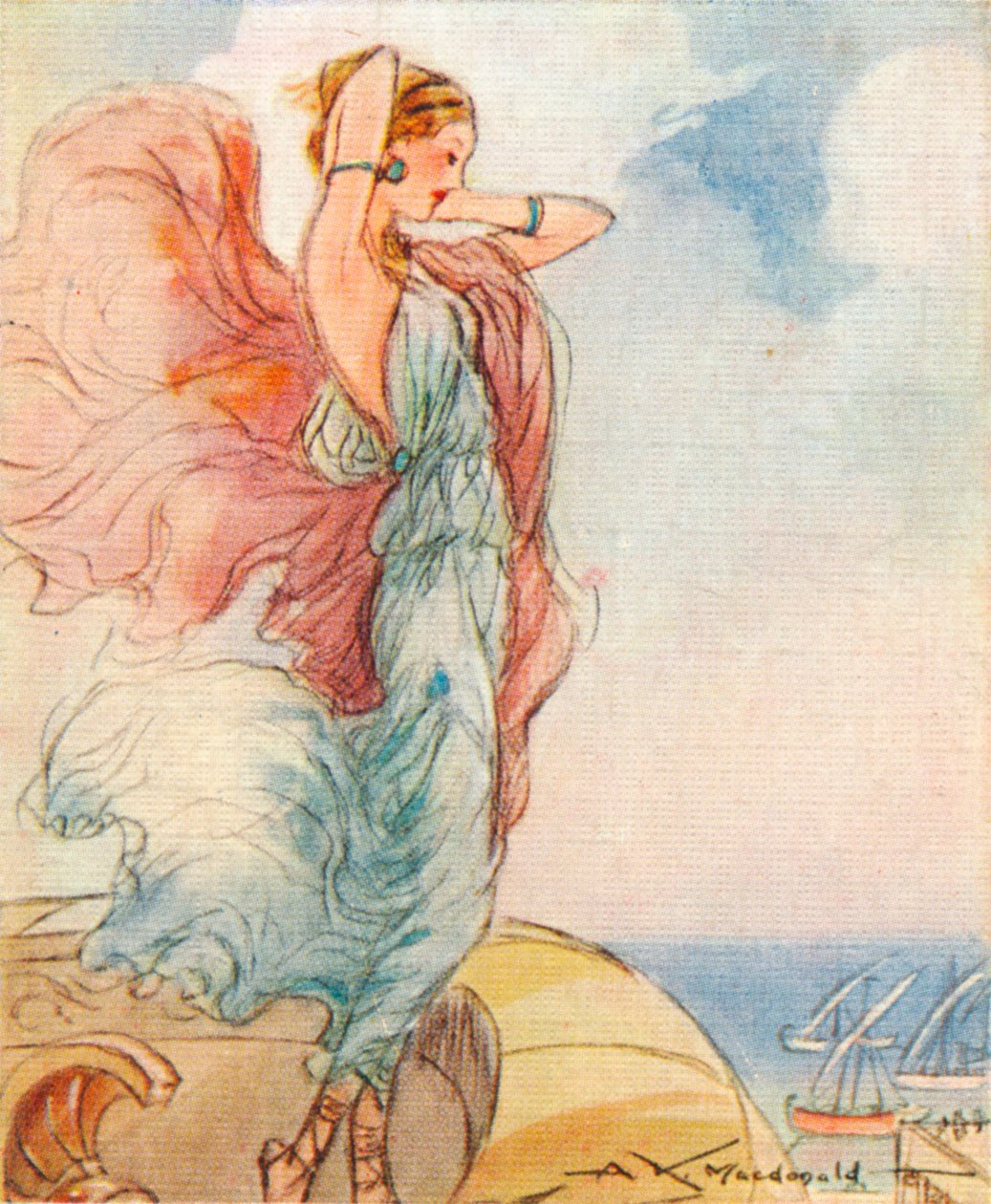 Helena von Troja, Tochter von Zeus und Leda, 1937 von Alexander K. MacDonald