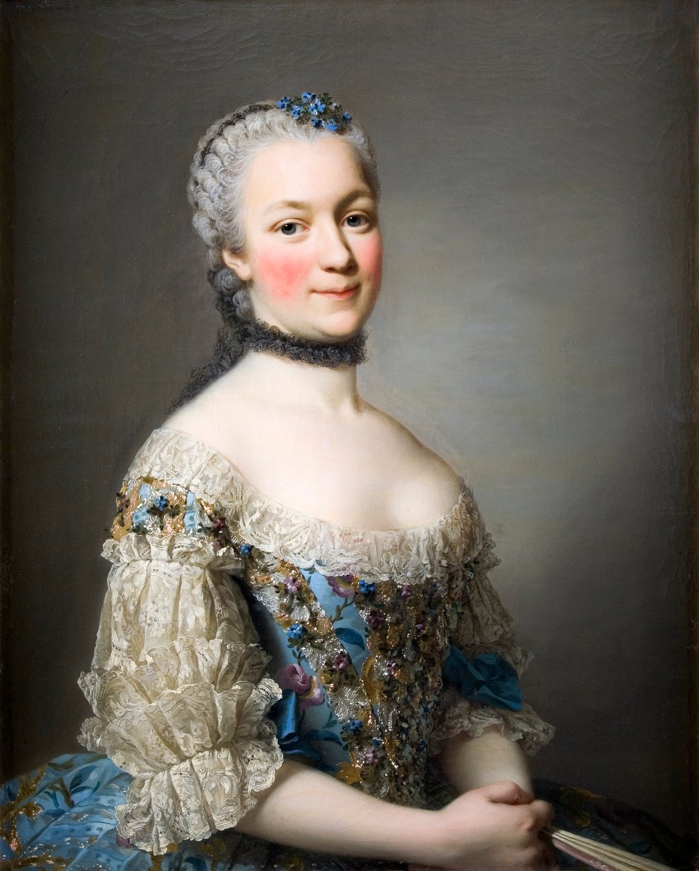 Porträt von Katarzyna Zamoiska gemalt von Roslin von Alexander Roslin