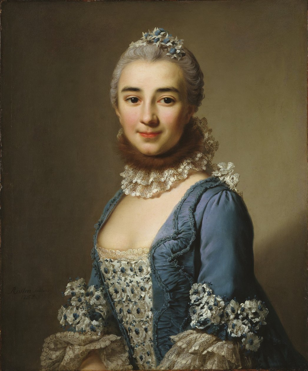 Unbekannte Dame, möglicherweise Madame Deshanges von Alexander Roslin