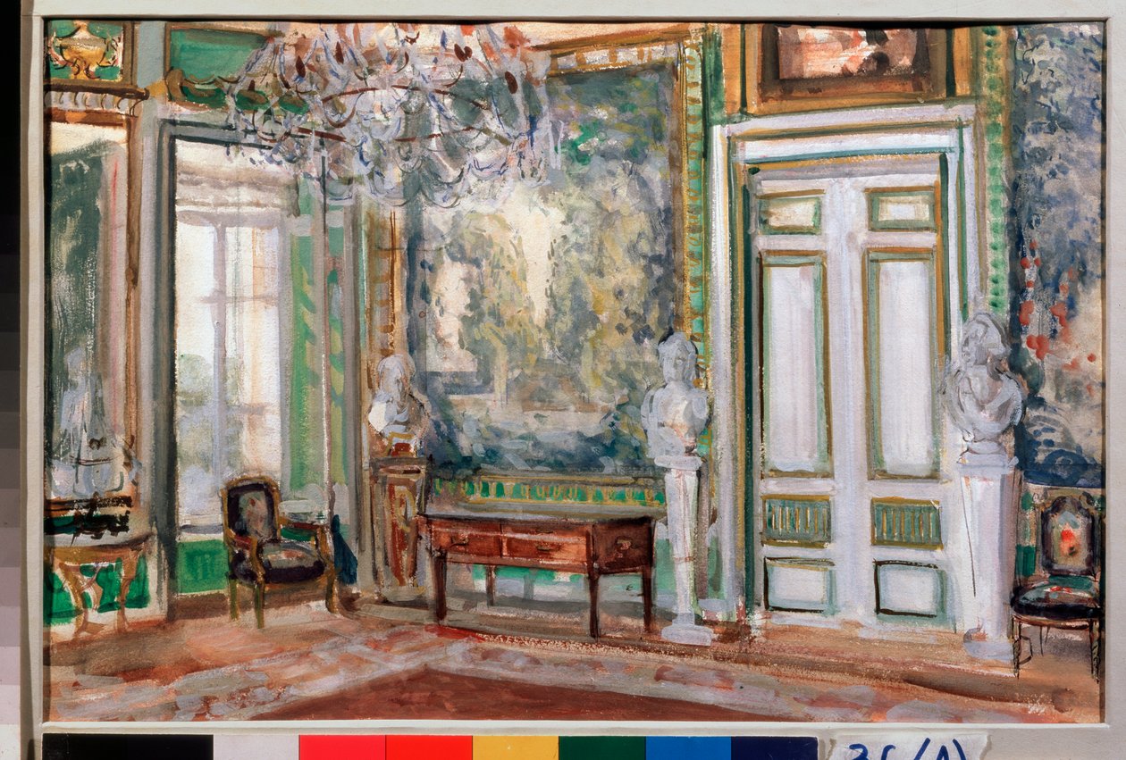 Der Wandteppichsaal des Kuskovo-Palastes des Grafen Sheremetyev von Alexander Sredin