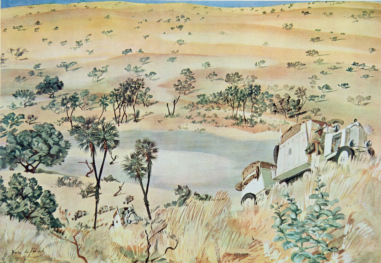 Am Ausgang eines Kpro (Cuvette) Region des Tehad, aus Dessins et Peintures d