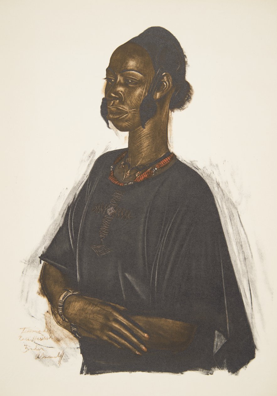 Haoussa-Frau (Zinder), aus Dessins et Peintures d