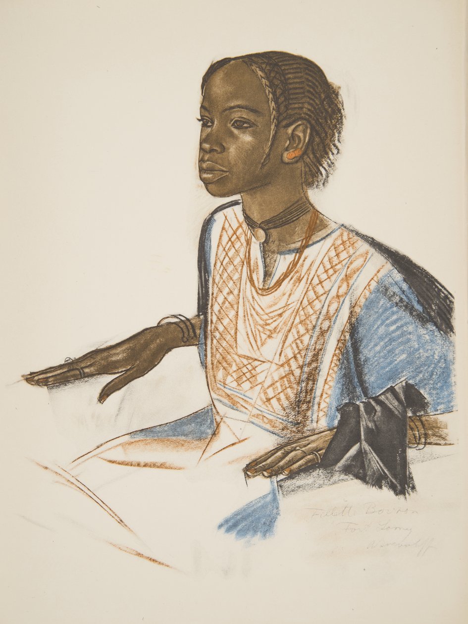 Bornou-Mädchen (Fort Lamy), aus Dessins et Peintures d