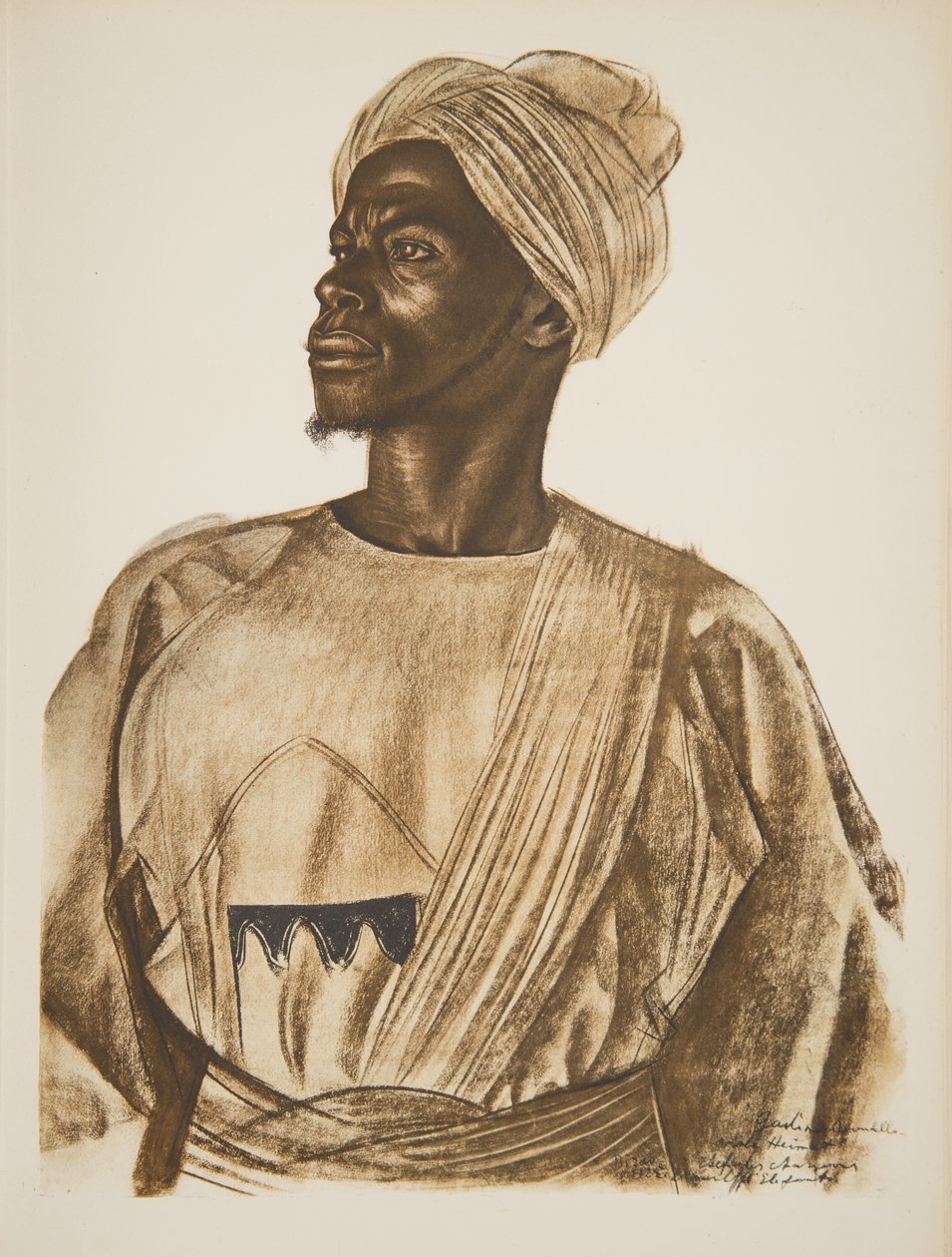 Gadem, Elefantenjäger (Birao), aus Dessins et Peintures d
