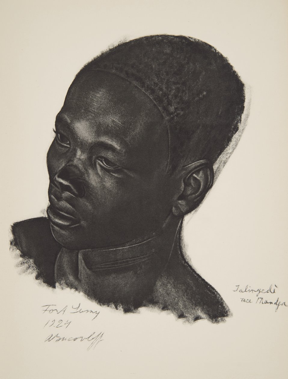 Ialingede, Mandja-Rasse. (Fort Lamy), aus Dessins et Peintures d