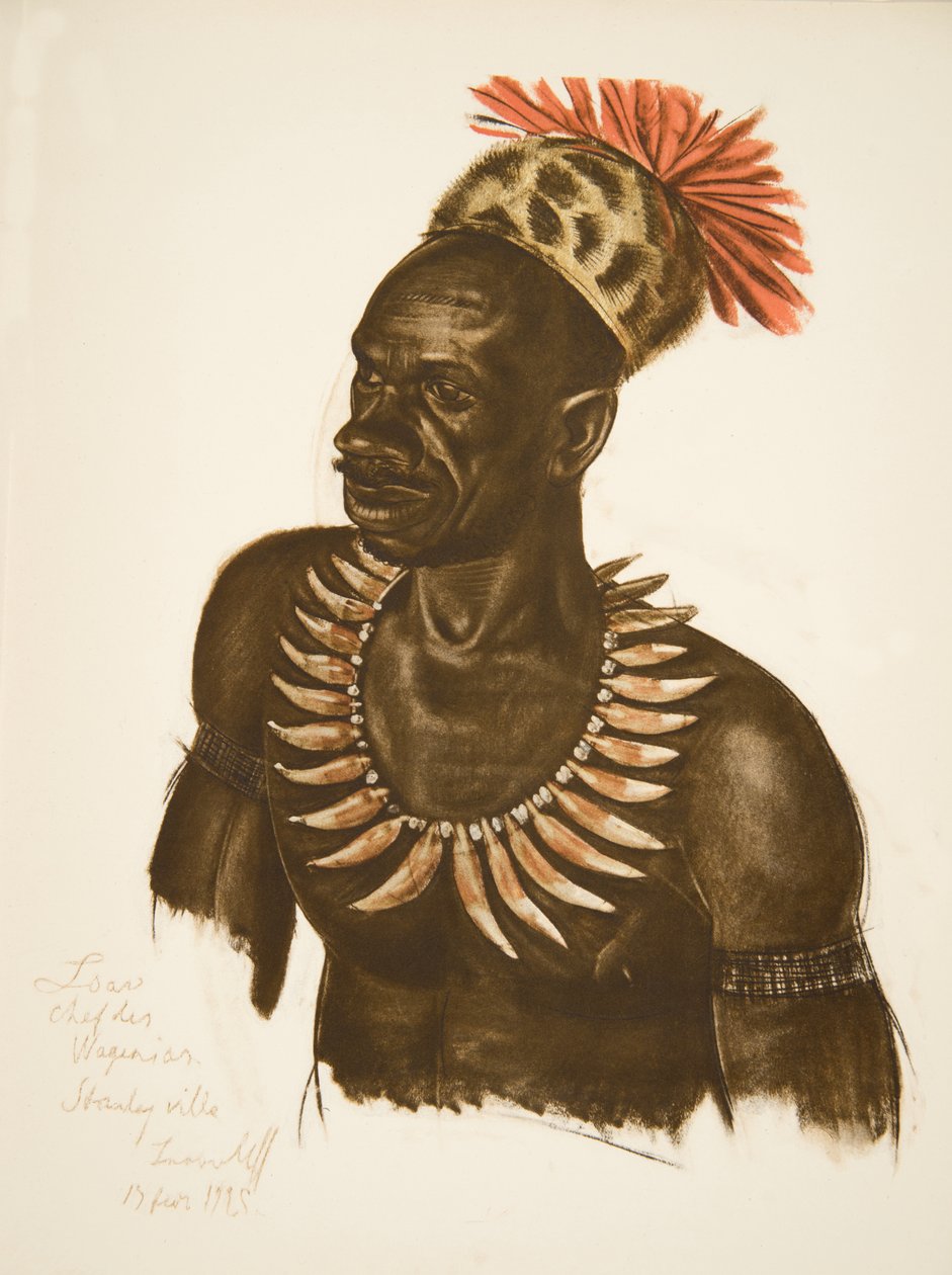 Louaho, Chef Wagenia (Stanleyville), aus Dessins et Peintures d