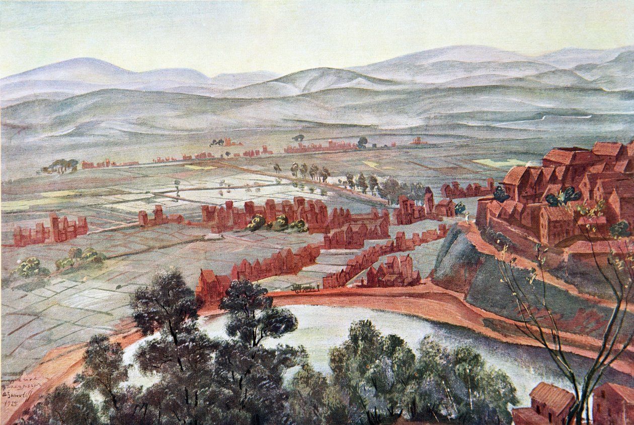 Tananarive, Blick auf den Palast der Königin, aus Dessins et Peintures d