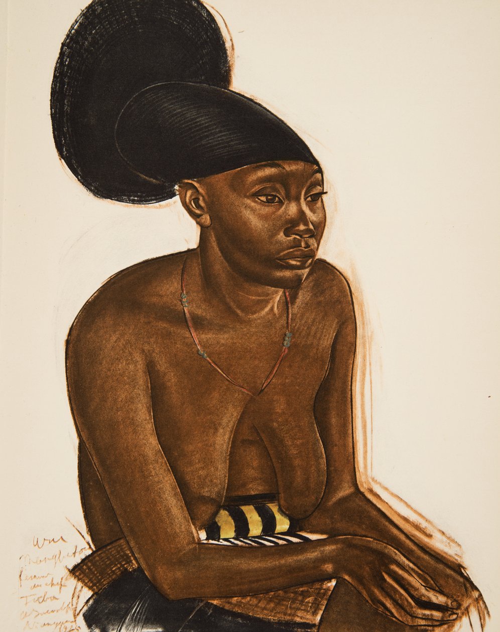 Uru, die Mangbeou (Niangara) Haut Ouelle, aus Dessins et Peintures d