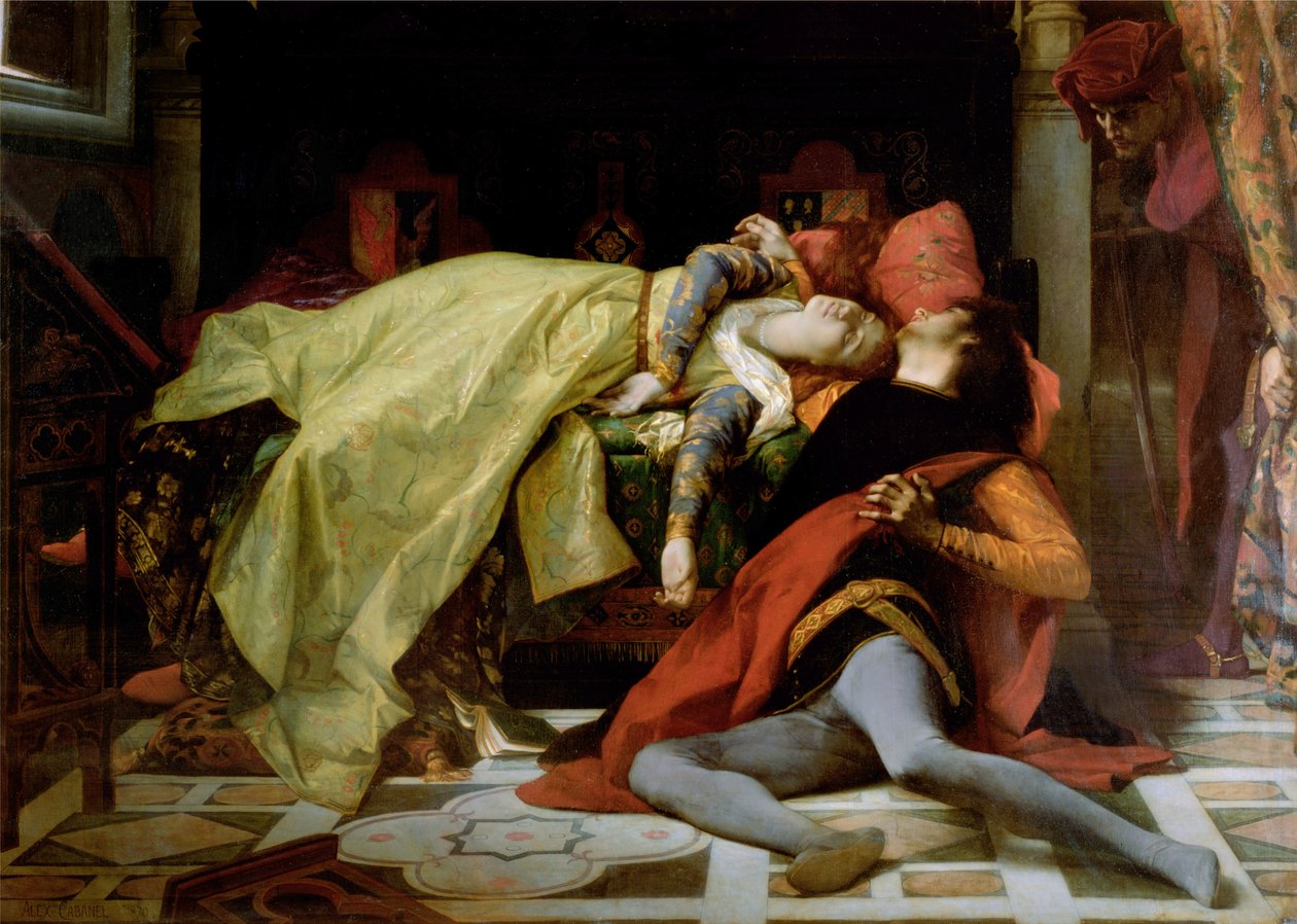 Tod von Francesca da Rimini und Paolo Malatesta, 1870 von Alexandre Cabanel