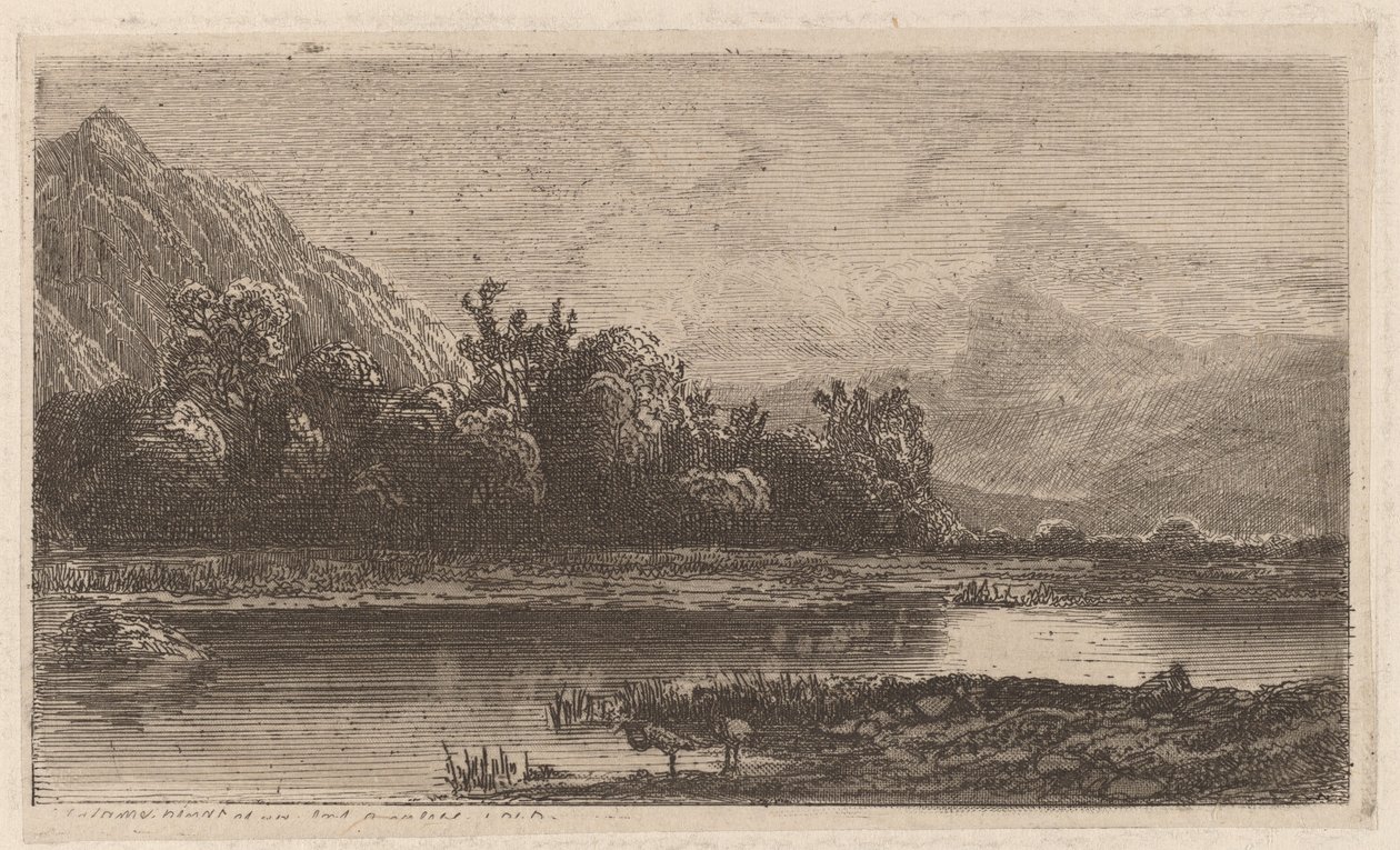 Bergsee von Alexandre Calame