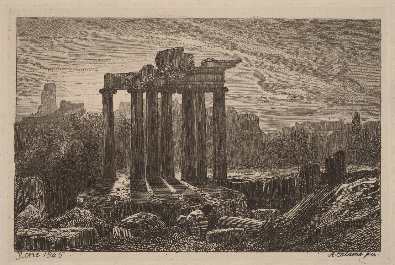 Römische Ruinen von Alexandre Calame