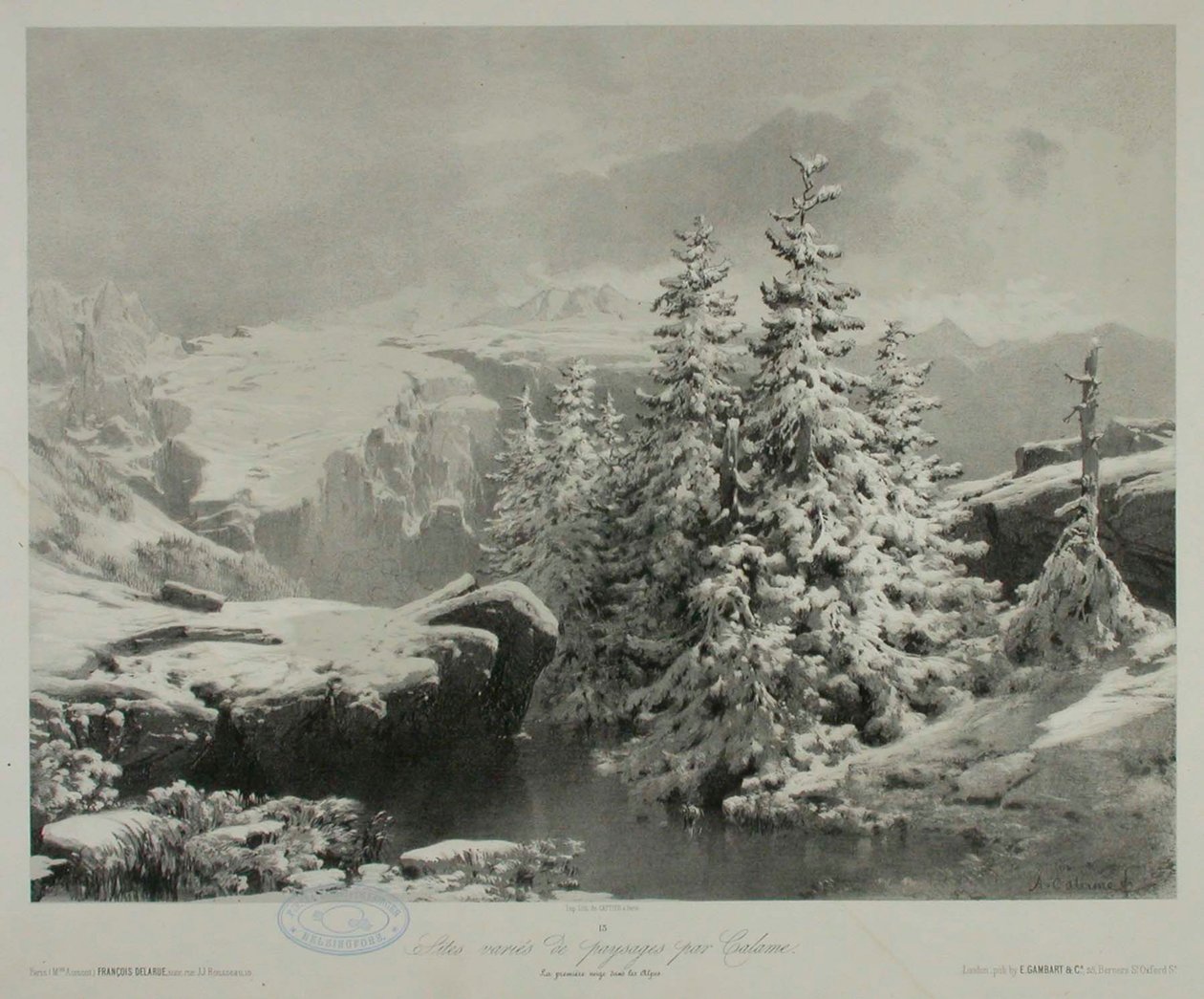 Ohne Titel von Alexandre Calame
