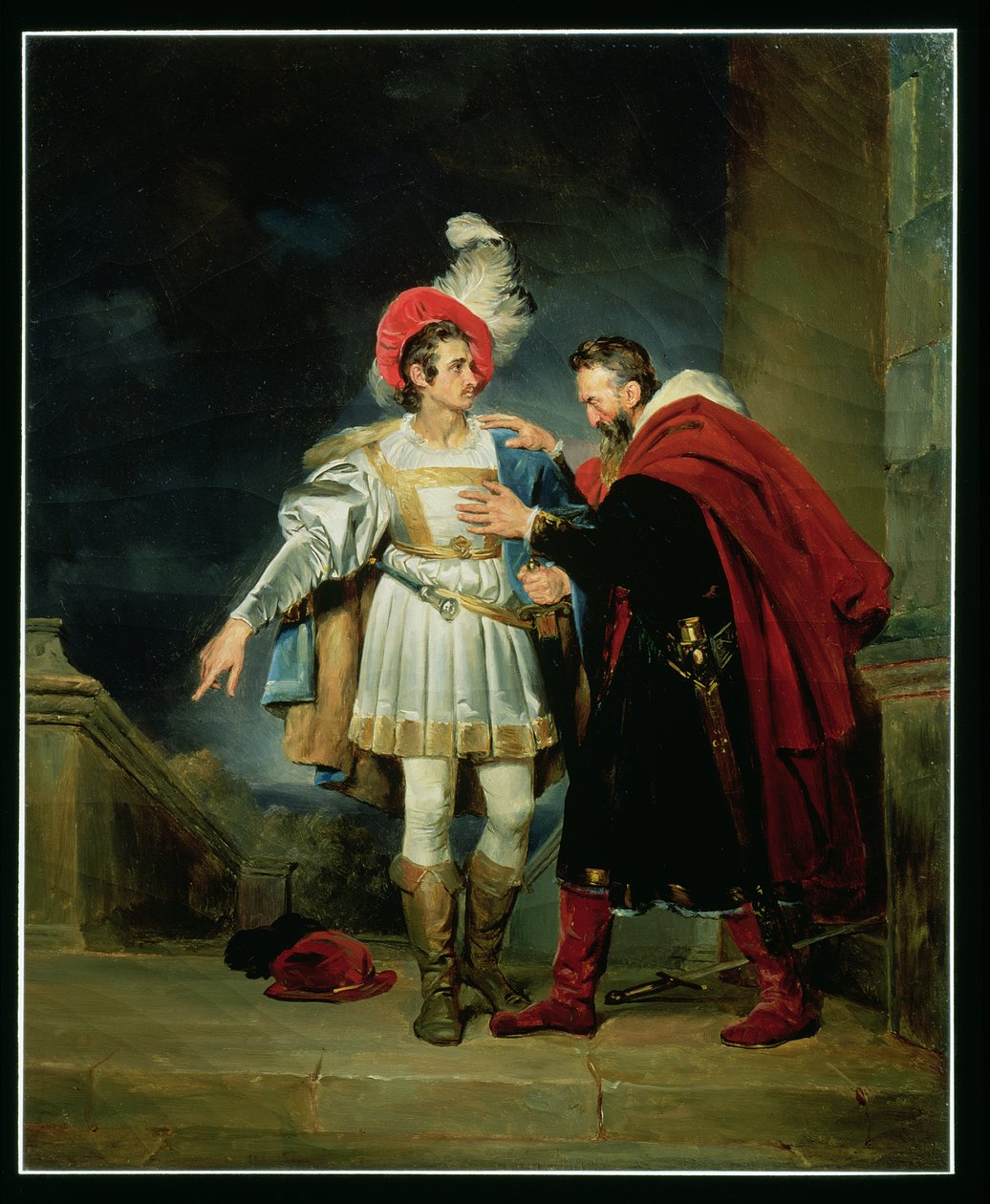 Rodrigo de Vivar, El Cid (ca. 1043-99) und sein Vater, Don Diego, ca. 1827 von Alexandre Evariste Fragonard