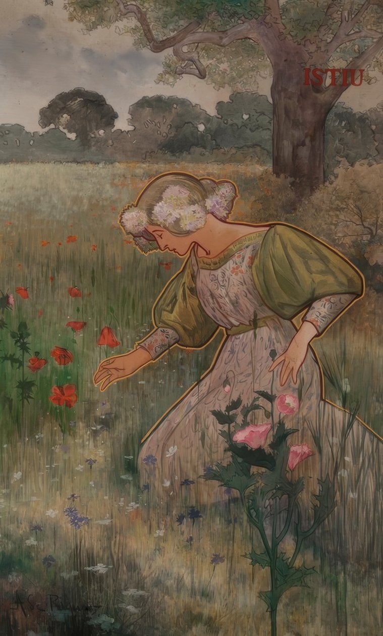 Dekorative Decken der vier Jahreszeiten: Sommer (istiu) von Alexandre de Riquer