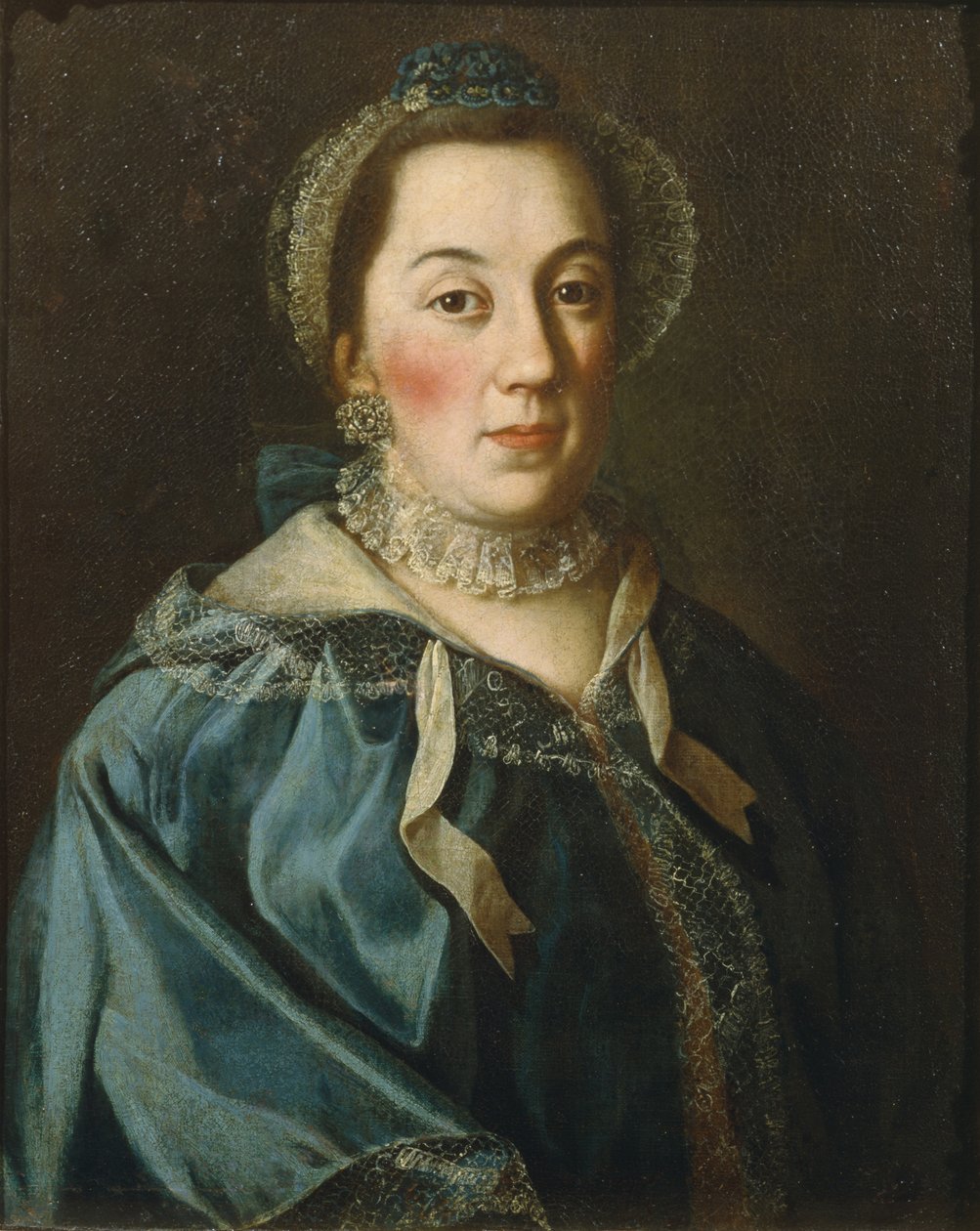 Porträt der Gräfin Yelizaveta Franzevna Buturliina, 1763 von Alexei Petrovich Antropov