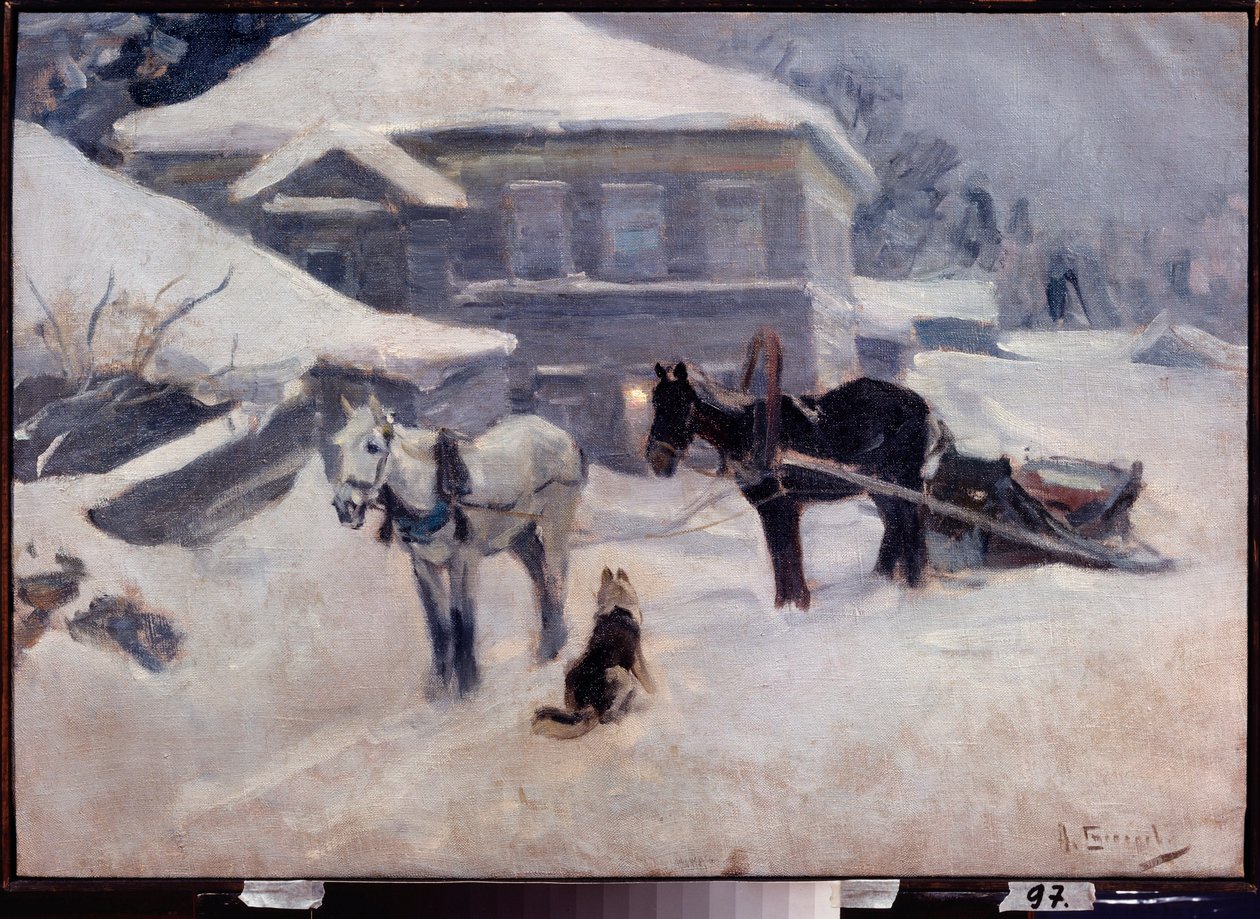 Ein Landgasthof von Alexei Steipanovitch Stepanov