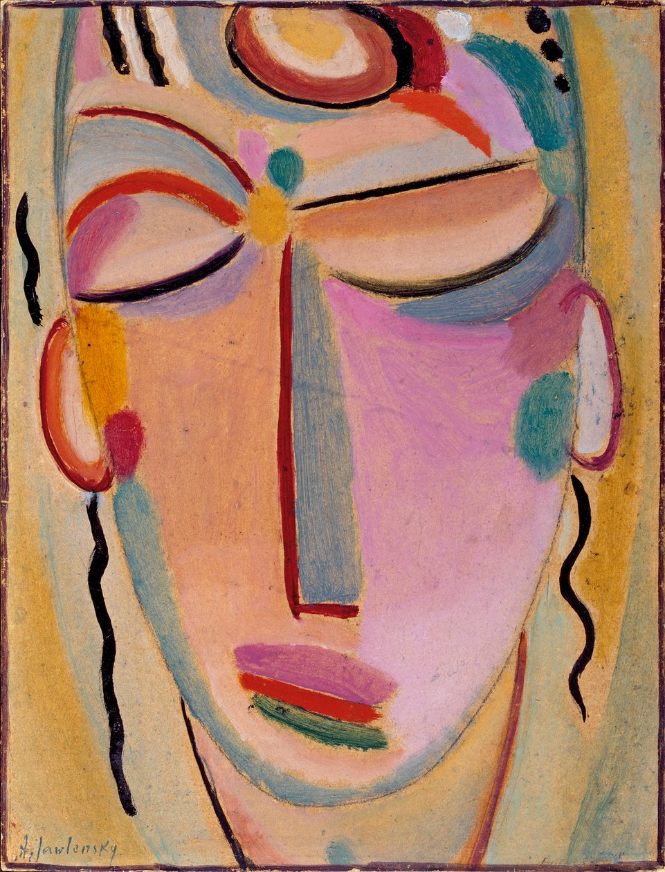 Mystischer Kopf: Meditation von Alexej von Jawlensky