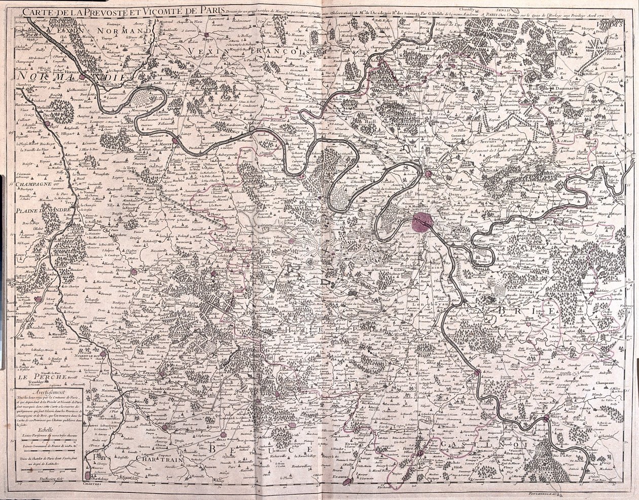 Normandie, Paris und umliegende Länder von Alexis Hubert Jaillot