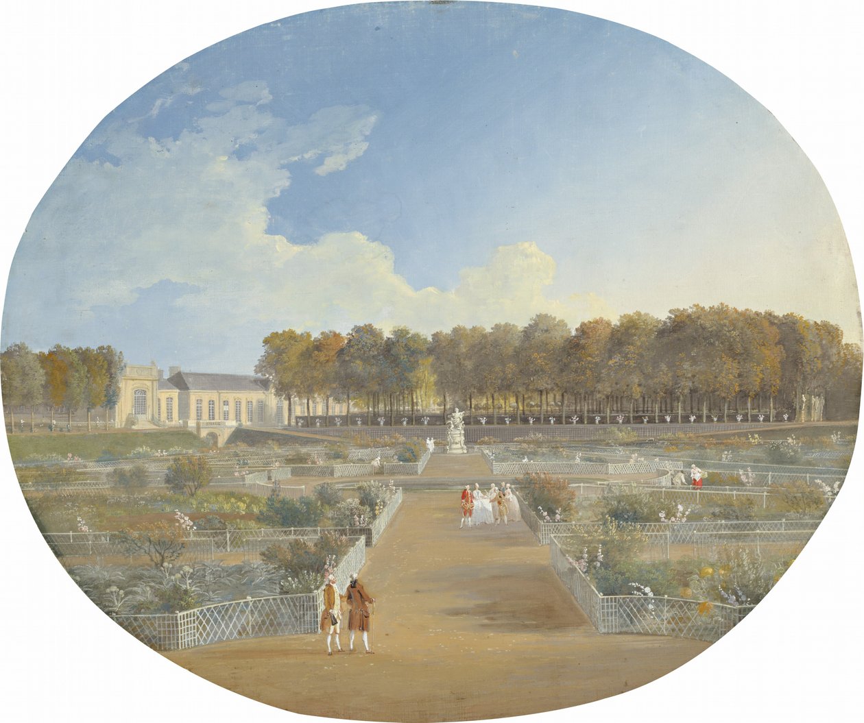 Der Gemüsegarten des Hôtel de Valentinois in Passy von Alexis Nicolas Perignon the Elder