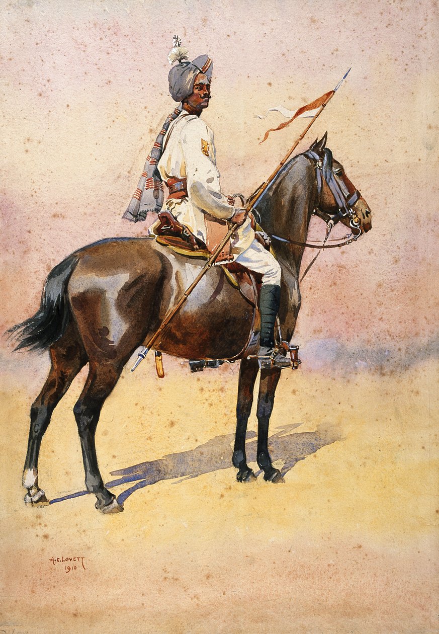 Jodphur Sardar Risala, Ratore Rajput, Illustration für 
