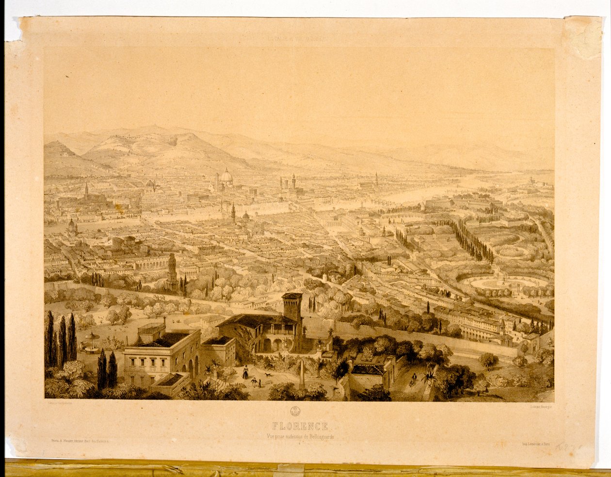 Florenz, Blick von oben Bellosguardo von Alfred Guesdon