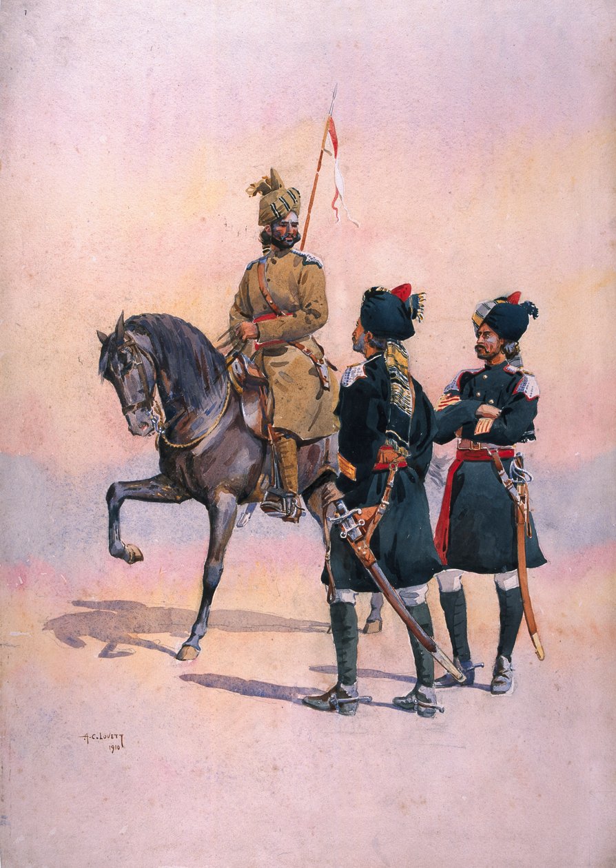 Soldat der 37. Lancers (Baluch Horse) Baluch, der 36. Jacob