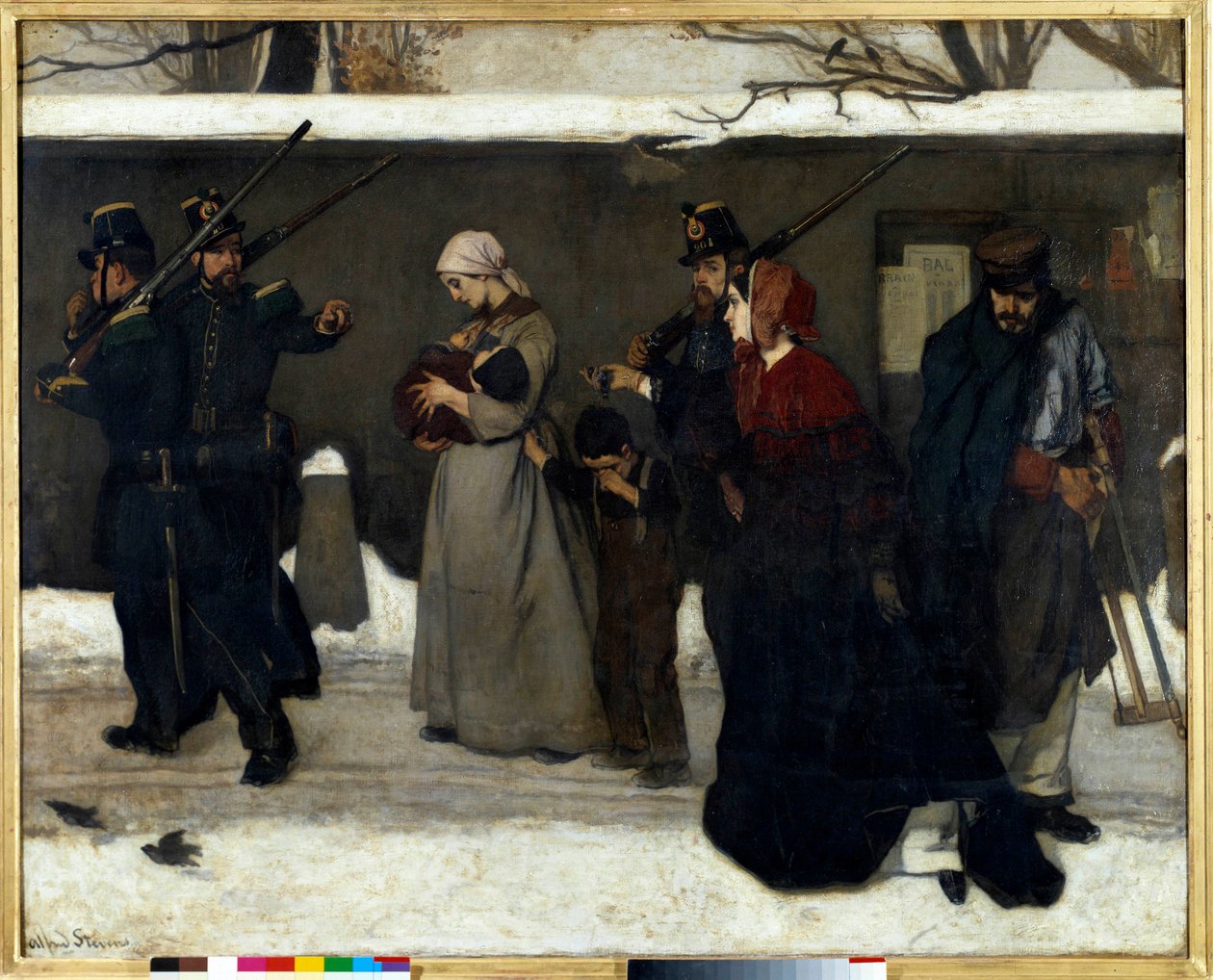 Die sogenannte Vagabundage, auch bekannt als die Jäger von Vincennes von Alfred Emile Stevens