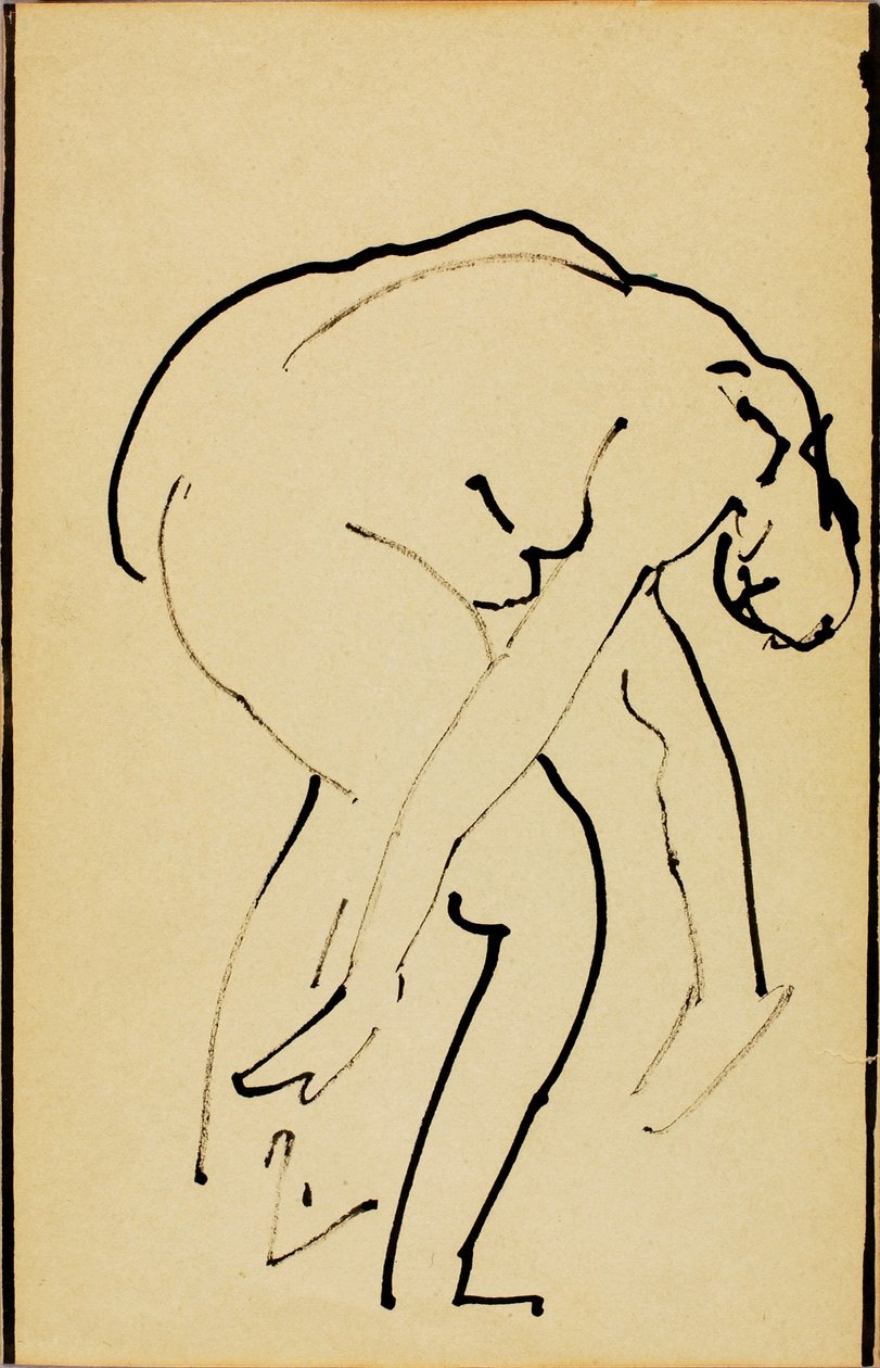 Biegender Akt von Alfred H. Maurer