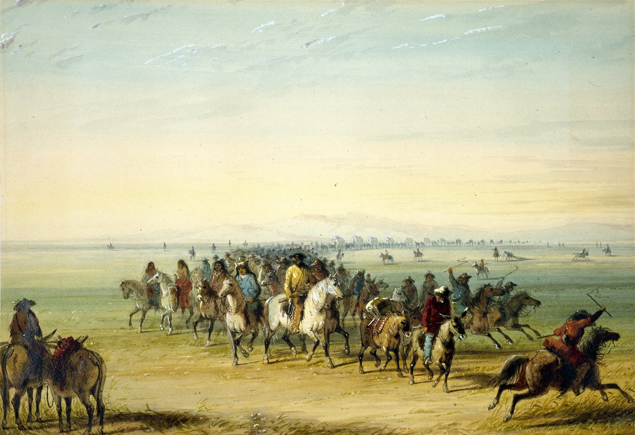 Karawane unterwegs von Alfred Jacob Miller