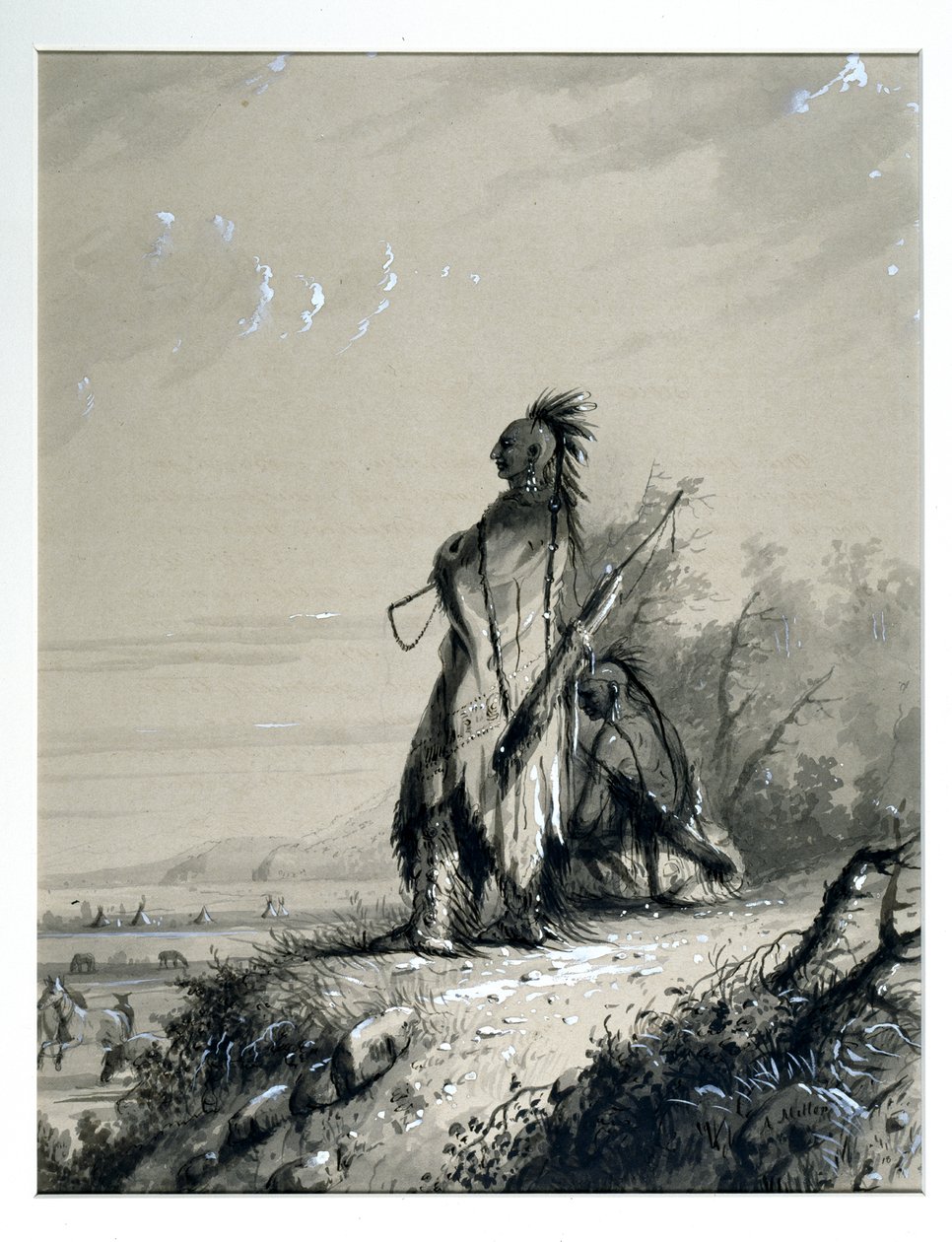 Sioux-Indianerwache von Alfred Jacob Miller
