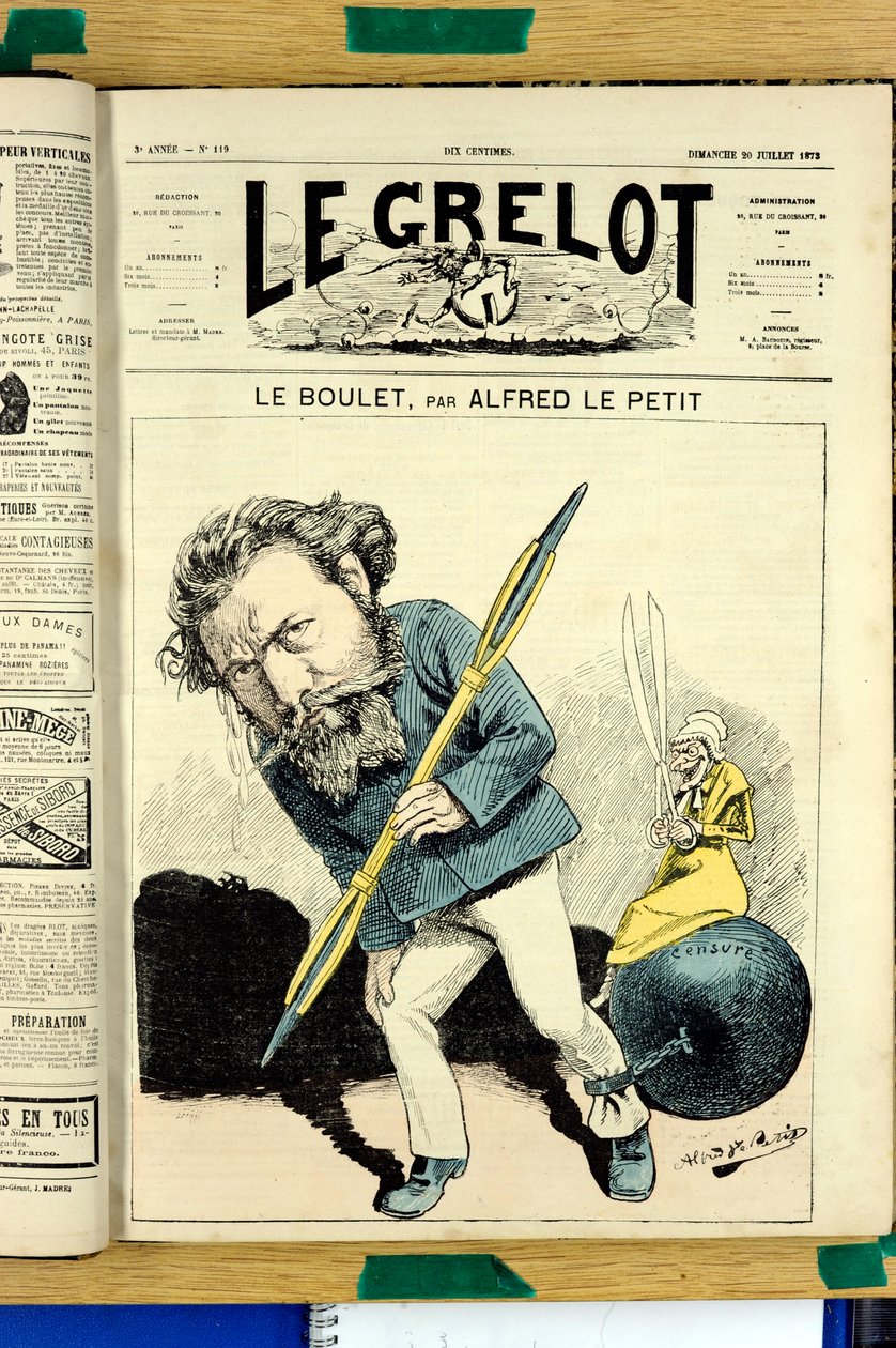 Titelblatt von „Le Grelot“, Nummer 119, Satirique en Colours von Alfred Le Petit