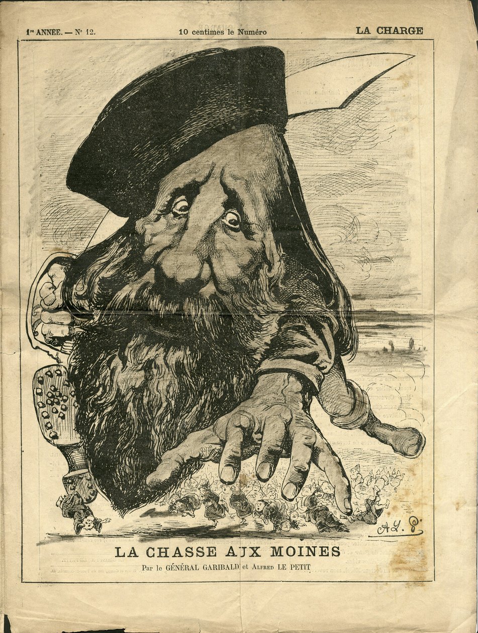 Illustration von Alfred Le Pete (1841-1909) in La Charge (1870), Nr. 12 von Alfred Le Petit
