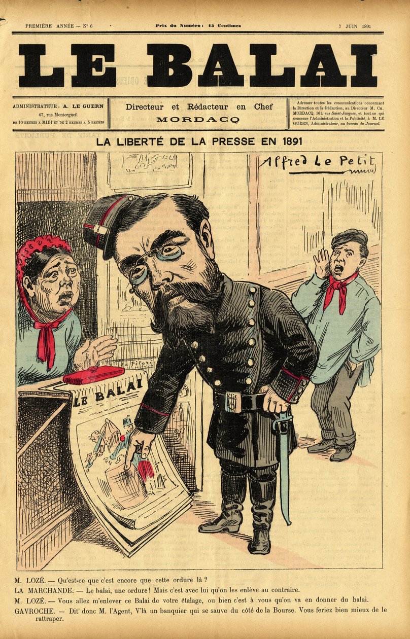 Illustration von Alfred Le Pepetit (1841-1909) für das Cover von Le Bai, Nr. 6 von Alfred Le Petit
