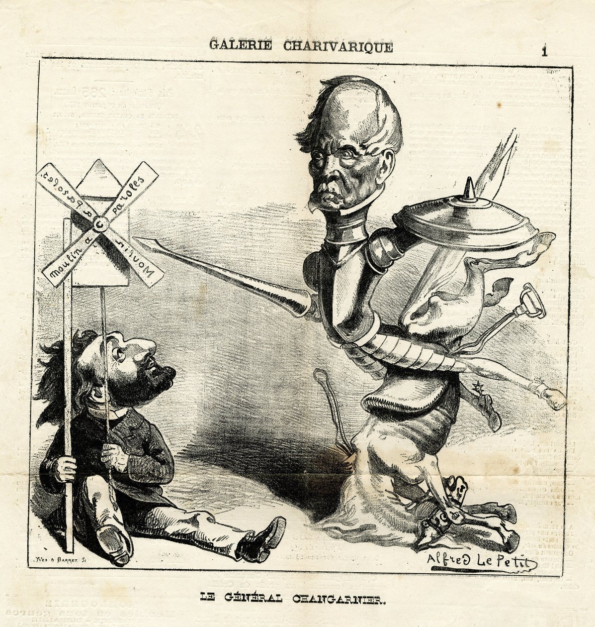 Illustration von Alfred Le Pete (1841-1909) in Le Charivari von Alfred Le Petit