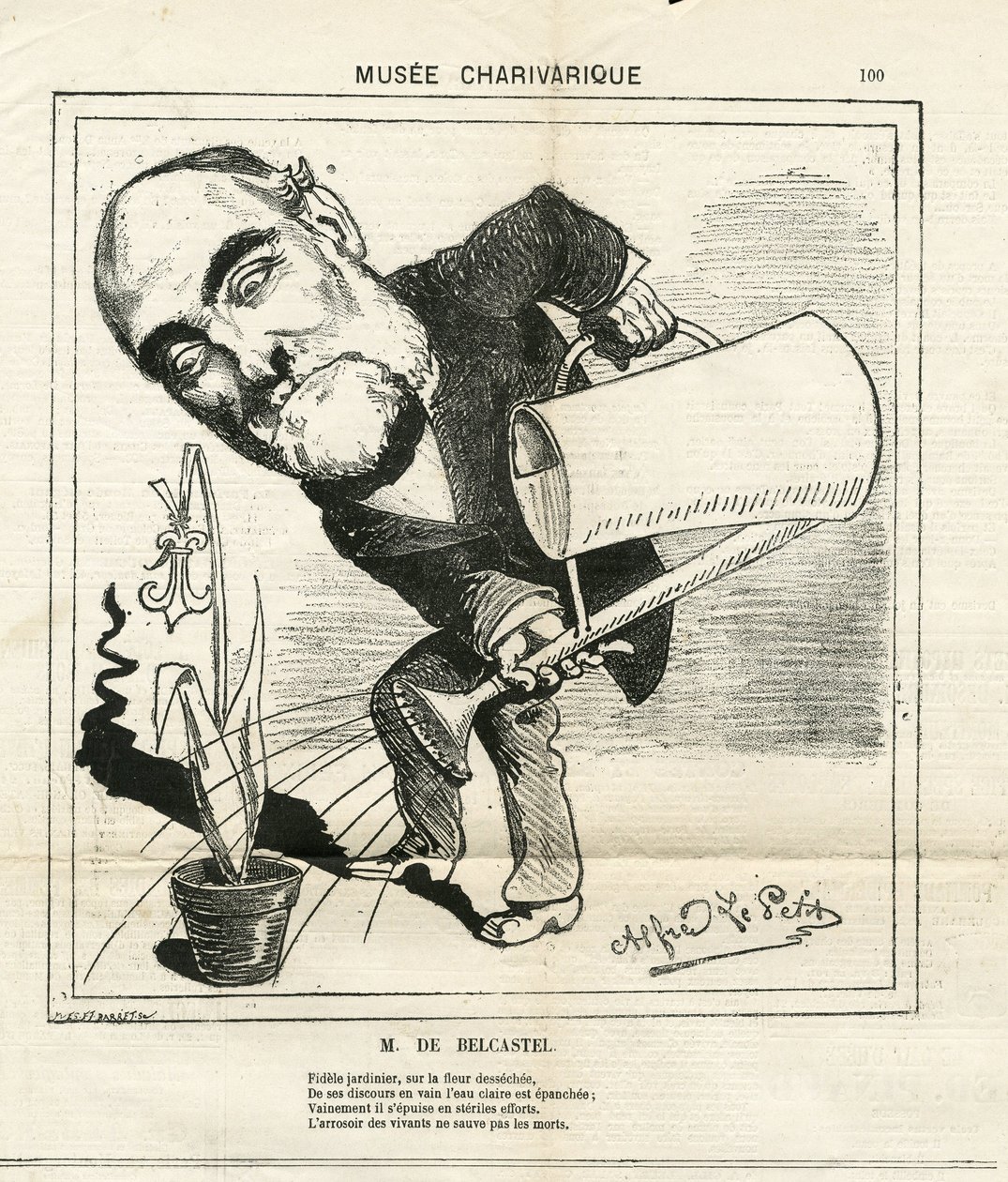 Illustration von Alfred Le Pete (1841-1909) in Le Charivari von Alfred Le Petit