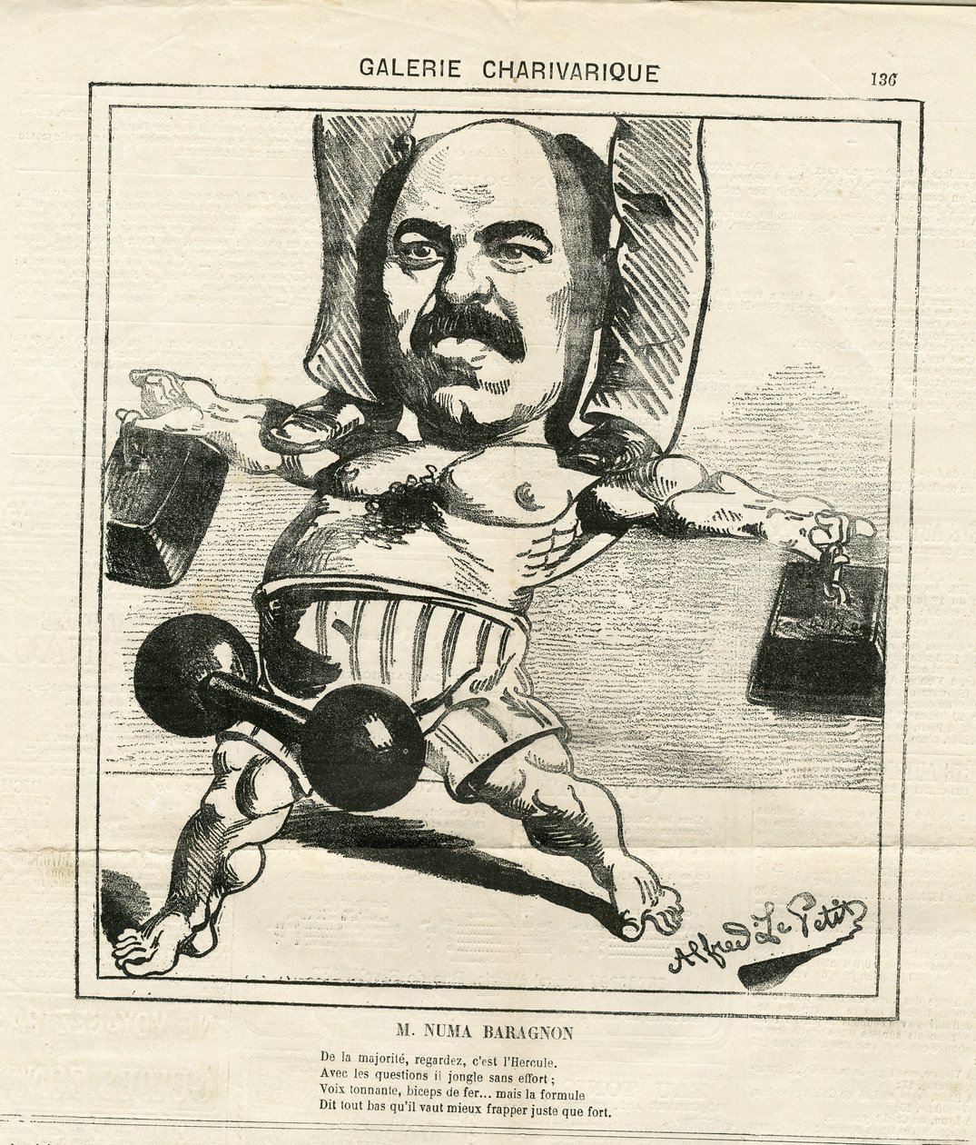 Illustration von Alfred Le Pete (1841-1909) in Le Charivari von Alfred Le Petit
