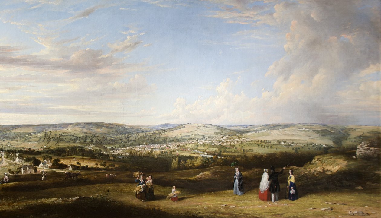 Stroud von nahe Rodborough Fort, Gloucestershire von Alfred Newland Smith