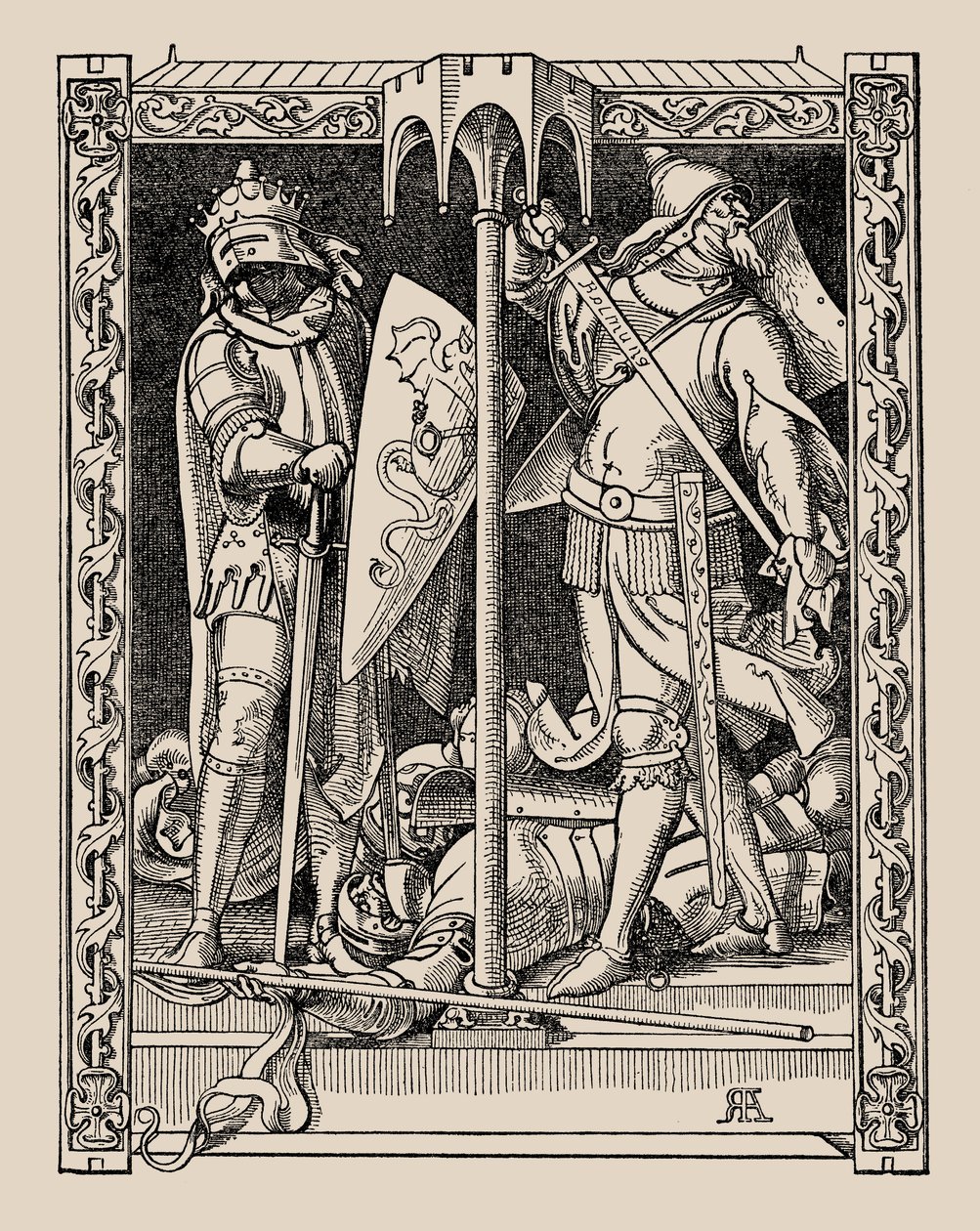 Die Nibelungen. Wie Sir Dietrichs Männer alle getötet wurden, 1840-1841 von Alfred Rethel