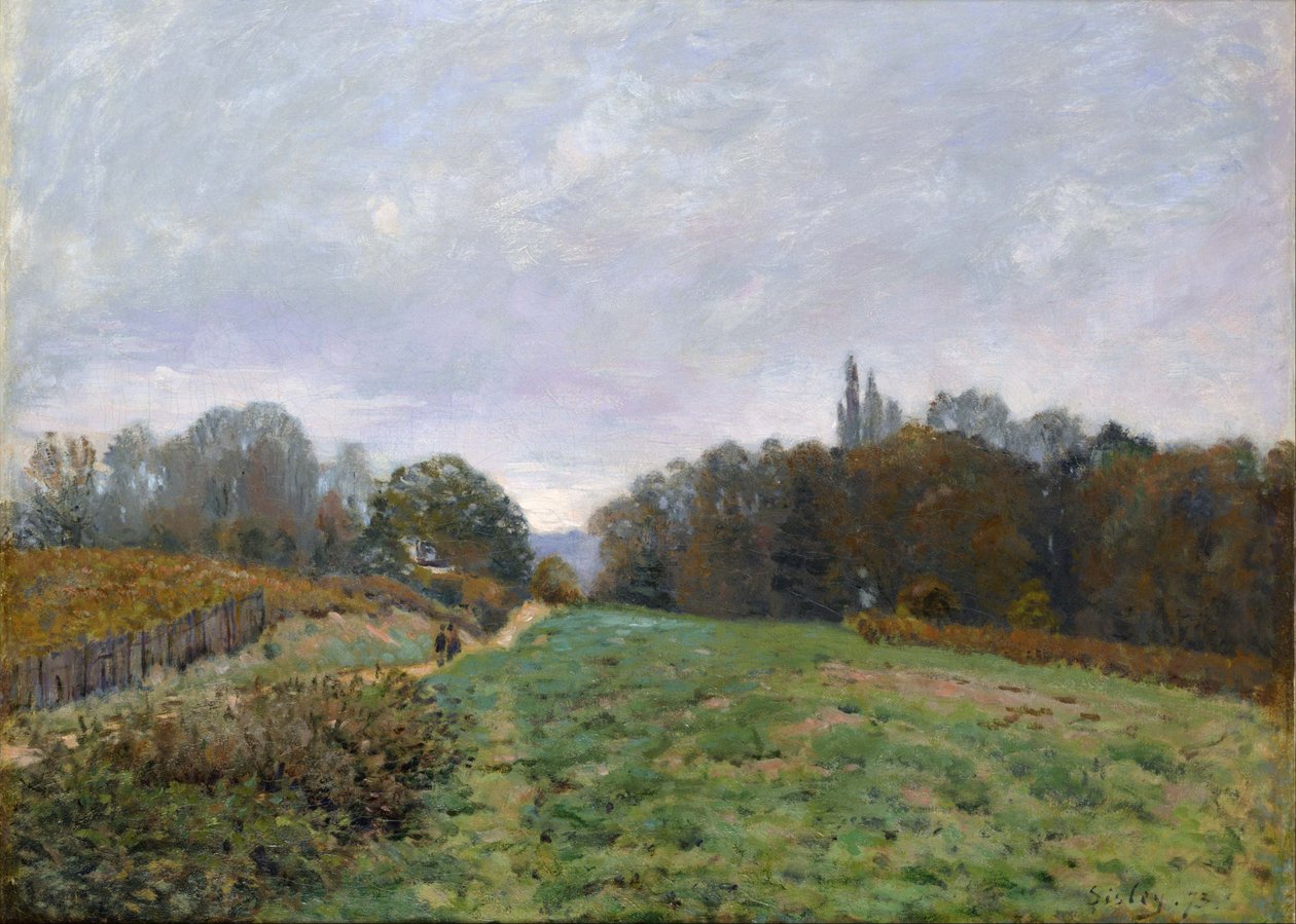 Landschaft von Louveciennes von Alfred Sisley
