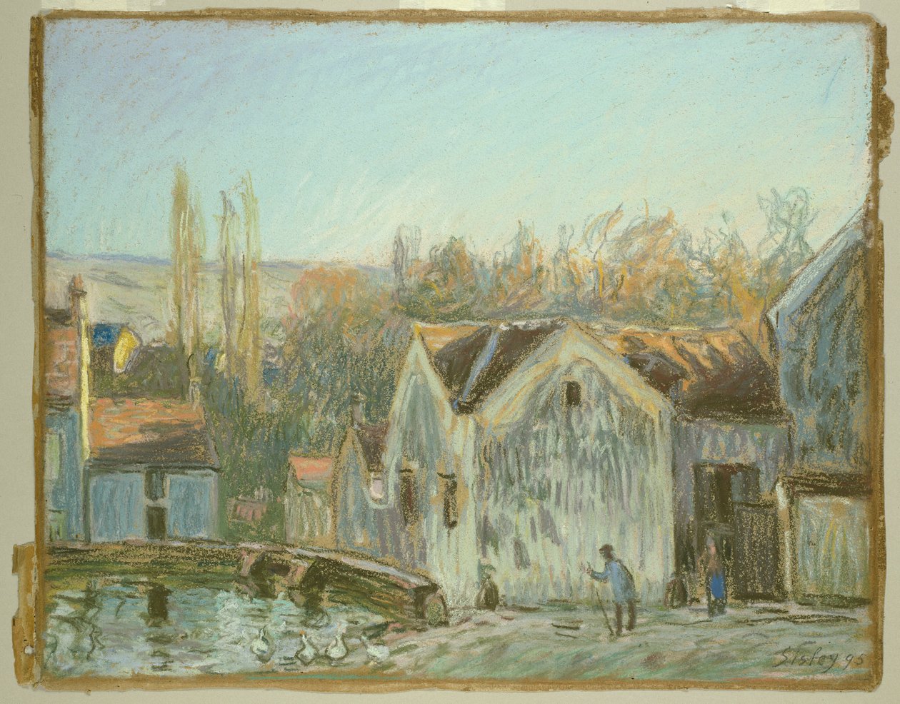 Eine Ecke von Moret-sur-Loing von Alfred Sisley