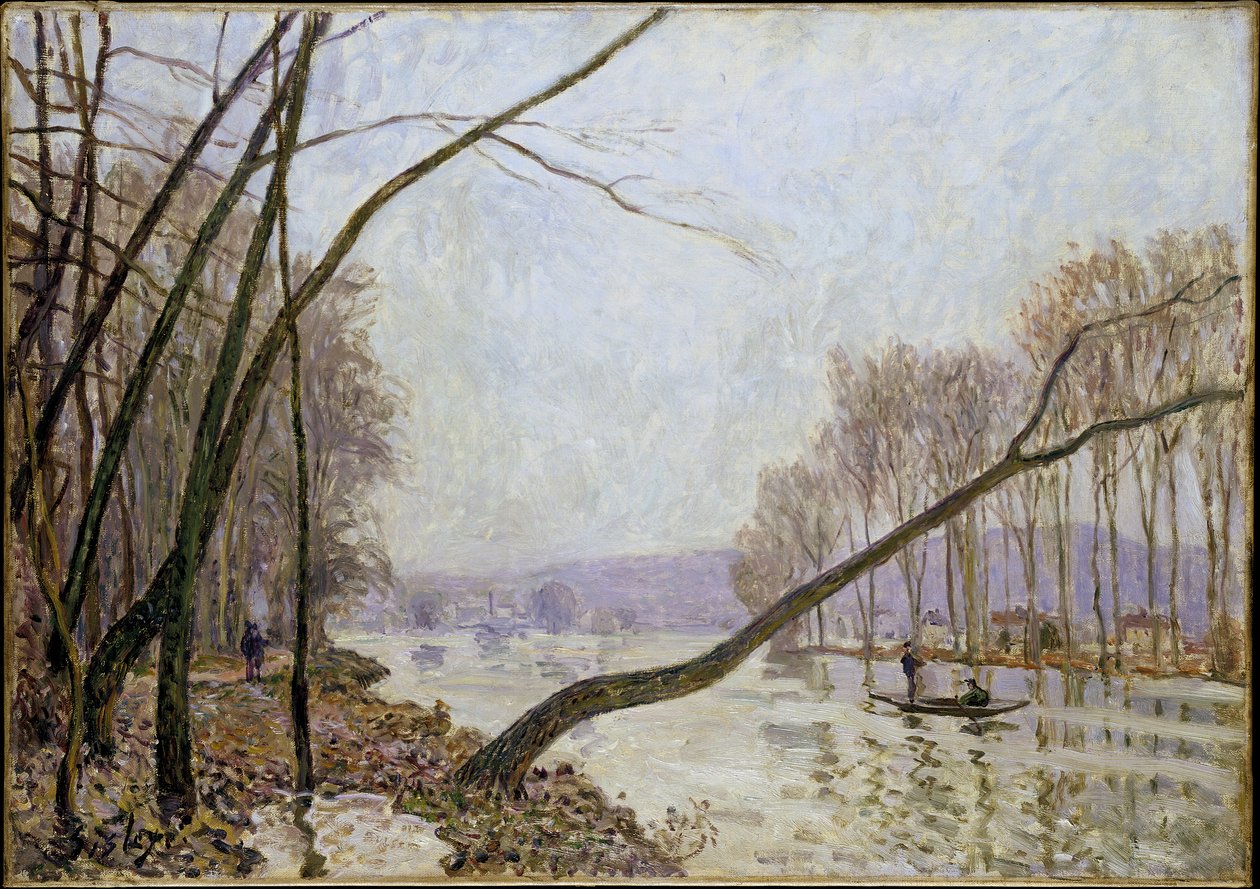 Seineufer im Herbst von Alfred Sisley