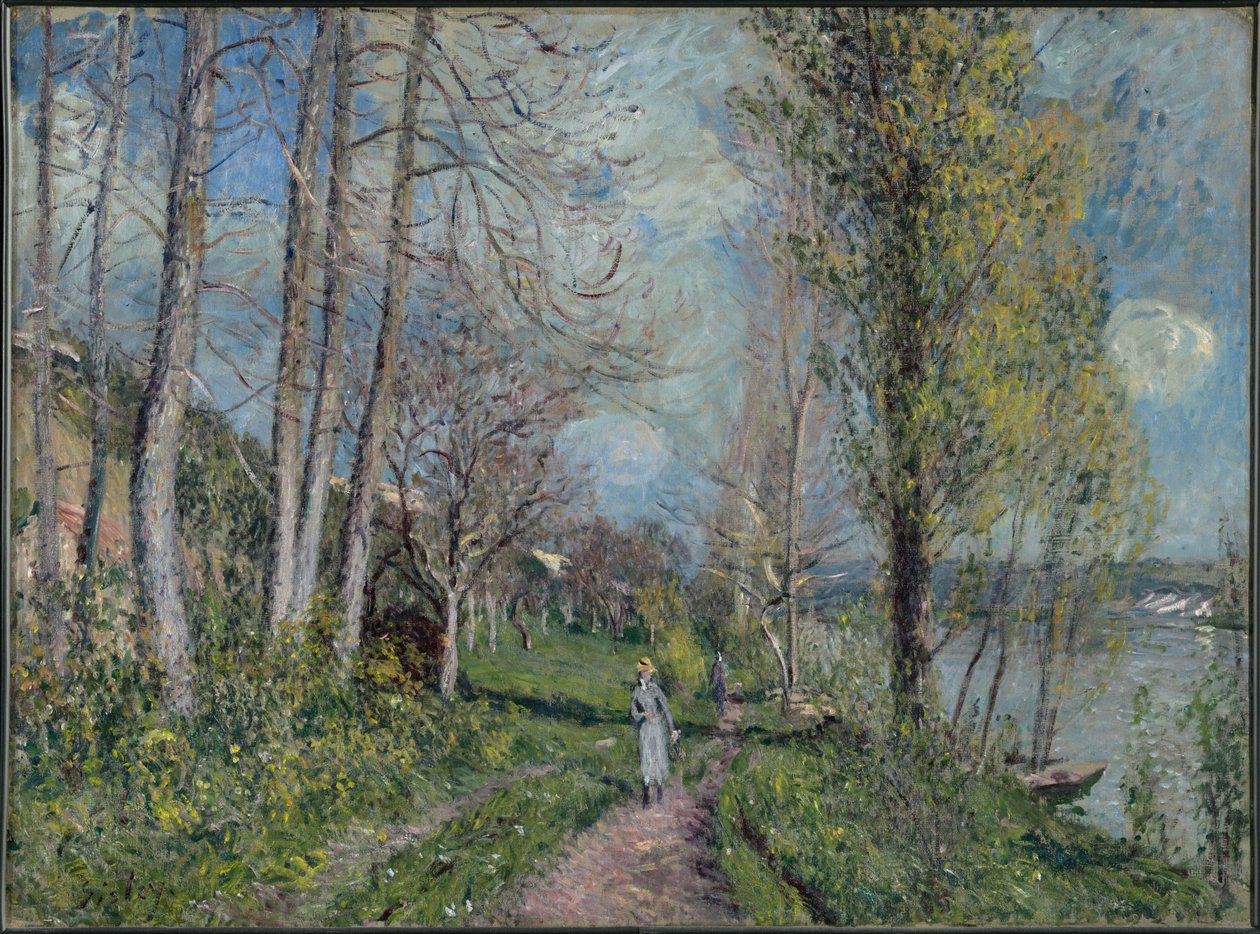 Ufer der Seine bei By von Alfred Sisley
