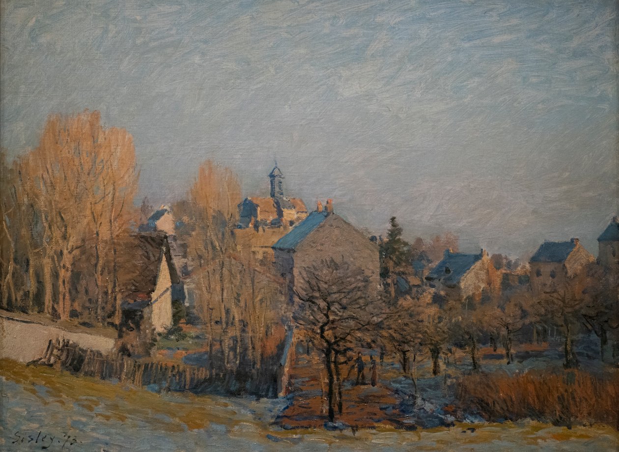 Frostiger Morgen in Louveciennes, 1873 von Alfred Sisley
