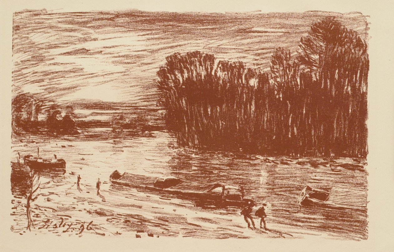 Der Loing bei St. Mammès von Alfred Sisley