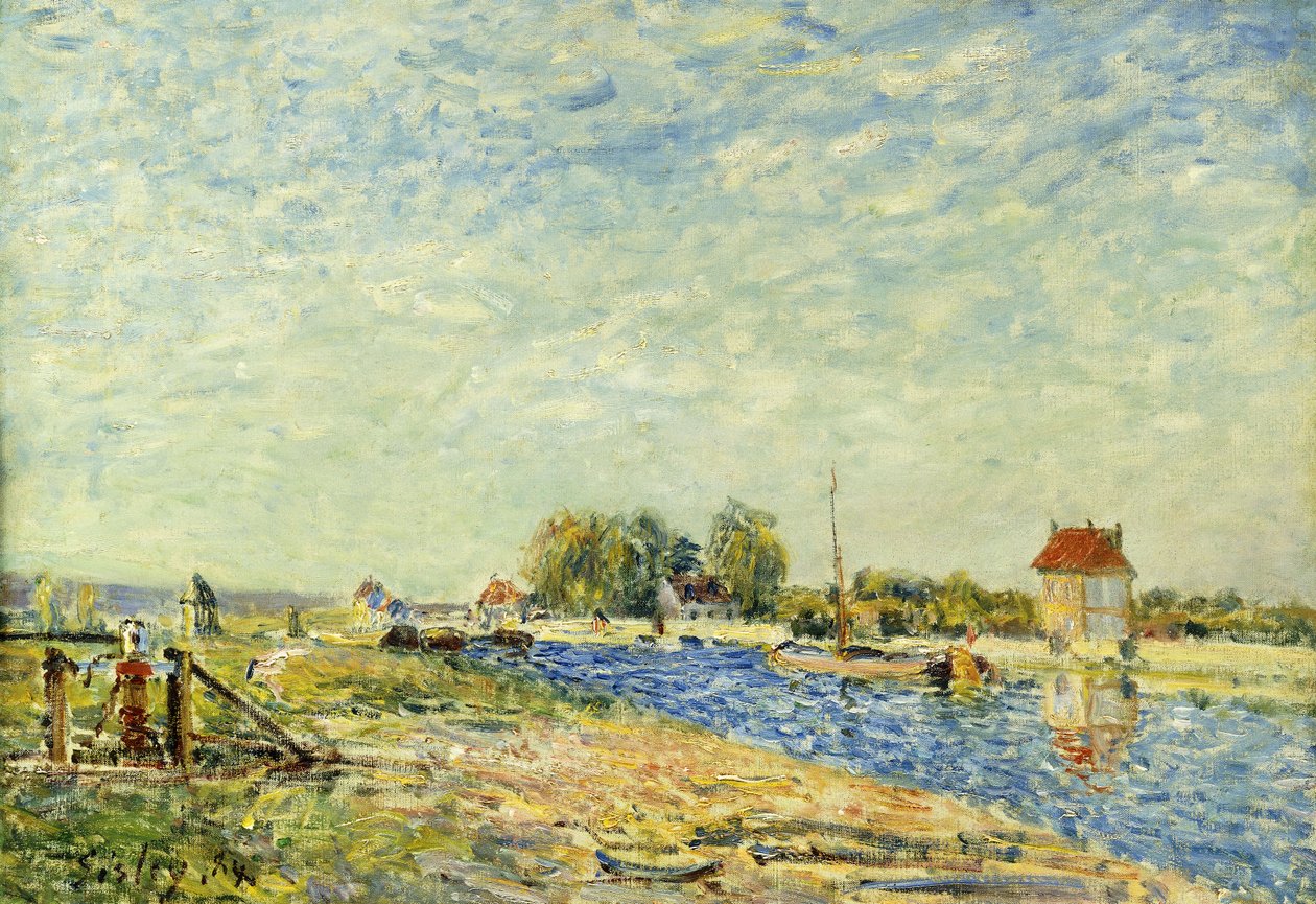 Der Kanal von Loing von Alfred Sisley